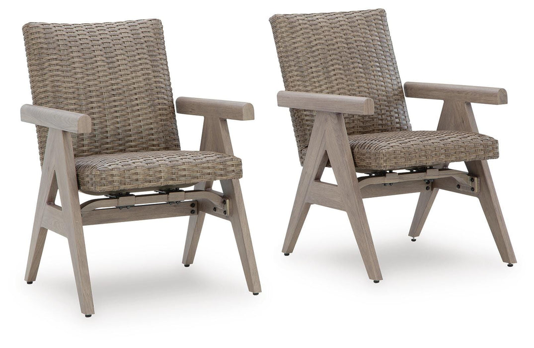 Cliff Trails Outdoor Rocking Arm Chair (Set of 2) - CasaBella Furniture (San Antonio, TX)