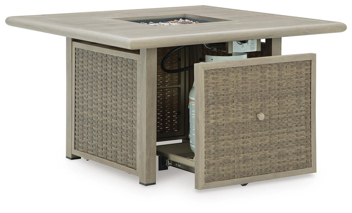 Cliff Trails Fire Pit Table - CasaBella Furniture (San Antonio, TX)