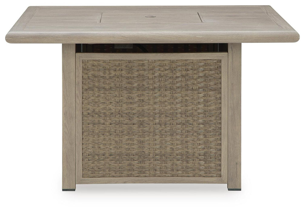 Cliff Trails Fire Pit Table - CasaBella Furniture (San Antonio, TX)