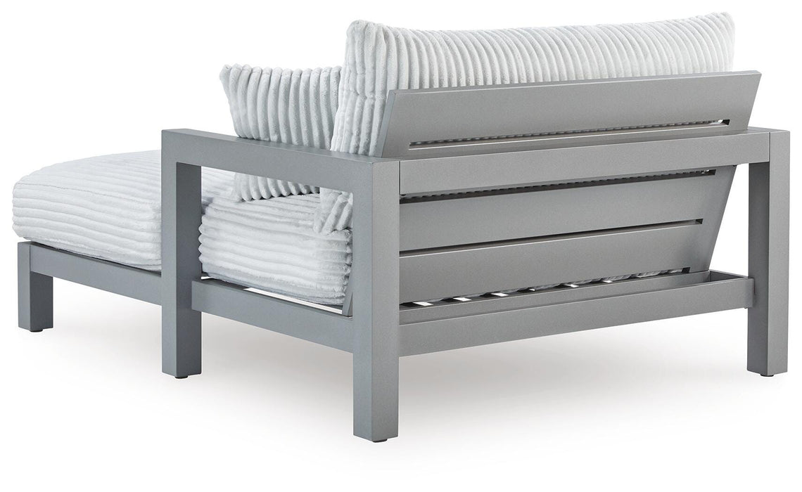Hurley Park Outdoor Chaise Lounge with Cushion - CasaBella Furniture (San Antonio, TX)