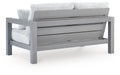 Hurley Park Outdoor Loveseat with Cushion - CasaBella Furniture (San Antonio, TX)