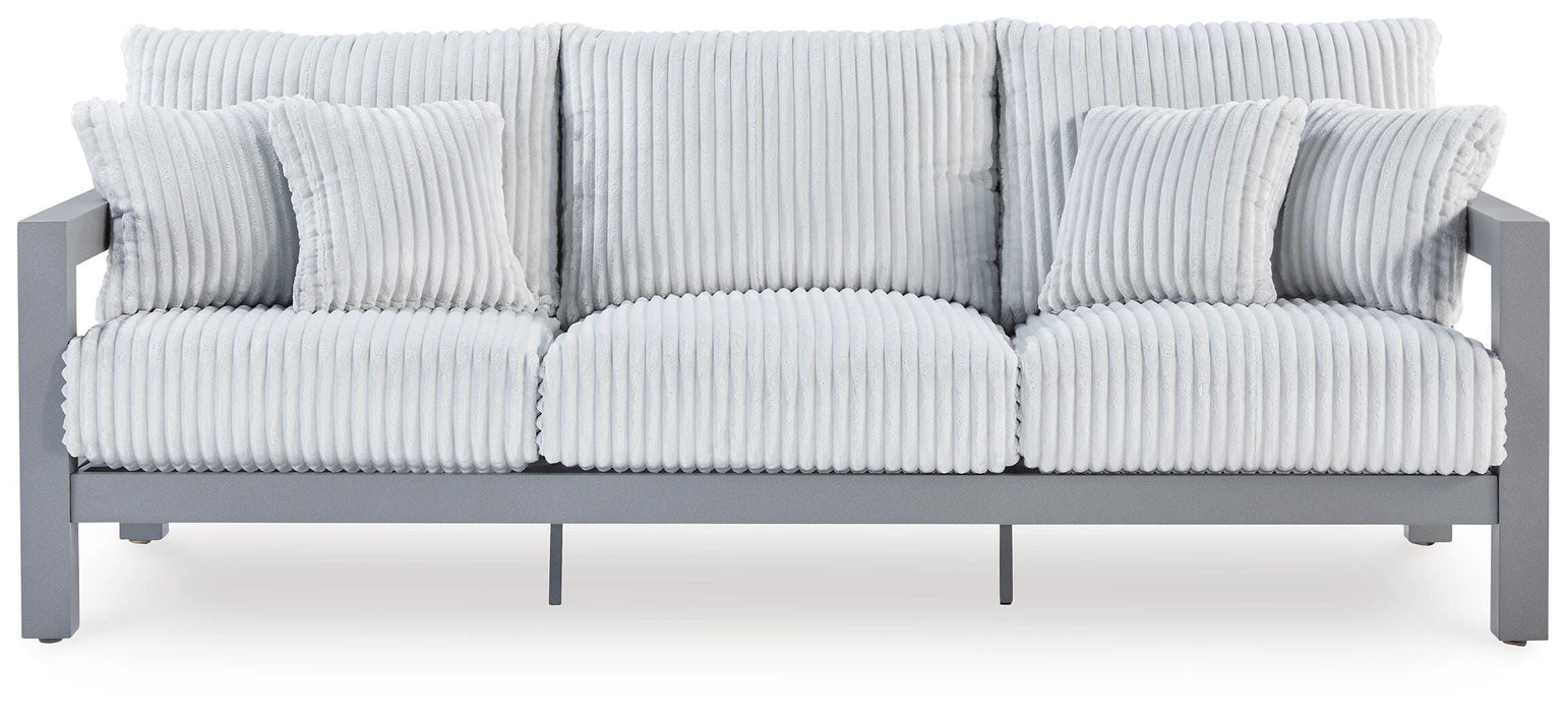 Hurley Park Outdoor Sofa with Cushion - CasaBella Furniture (San Antonio, TX)