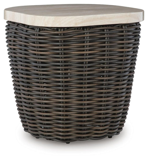 Kimora Outdoor End Table - CasaBella Furniture (San Antonio, TX)