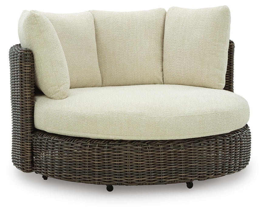 Kimora Outdoor Swivel Lounge Chair with Cushion - CasaBella Furniture (San Antonio, TX)