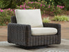 Kimora Outdoor Swivel Lounge Chair - CasaBella Furniture (San Antonio, TX)