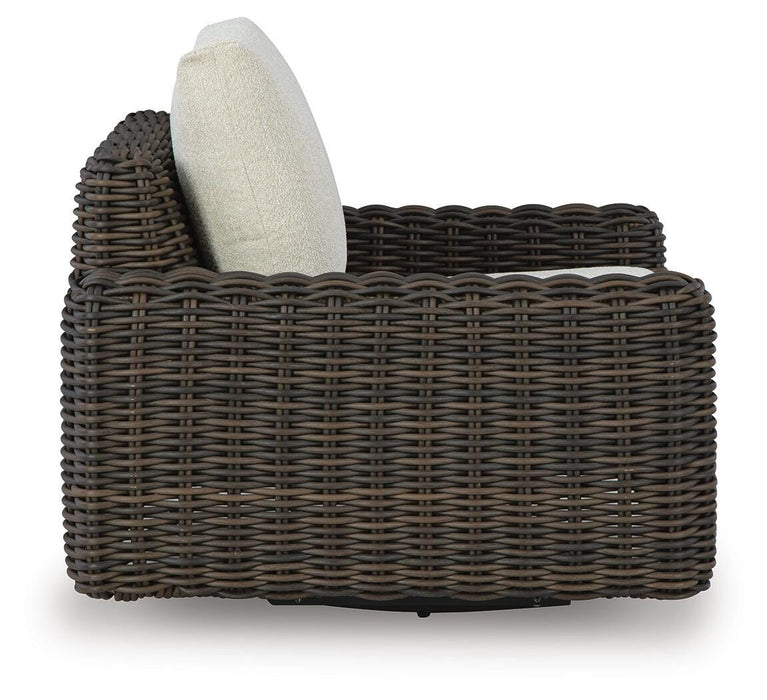 Kimora Outdoor Swivel Lounge Chair - CasaBella Furniture (San Antonio, TX)