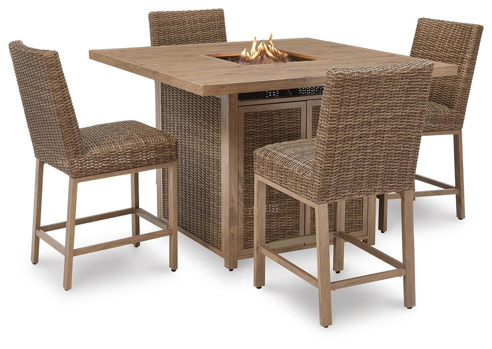 Walton Bridge Outdoor Bar Set - CasaBella Furniture (San Antonio, TX)