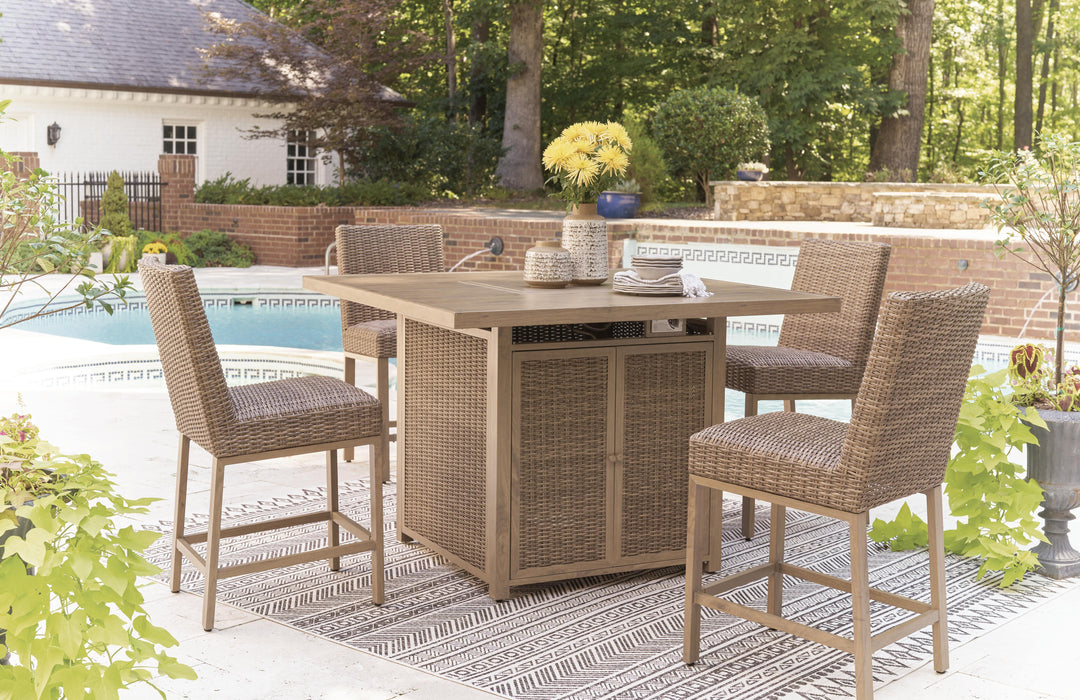 Walton Bridge Outdoor Bar Set - CasaBella Furniture (San Antonio, TX)