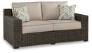 Coastline Bay Outdoor Loveseat with Cushion - CasaBella Furniture (San Antonio, TX)