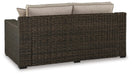 Coastline Bay Outdoor Loveseat with Cushion - CasaBella Furniture (San Antonio, TX)