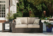 Coastline Bay Outdoor Loveseat with Cushion - CasaBella Furniture (San Antonio, TX)