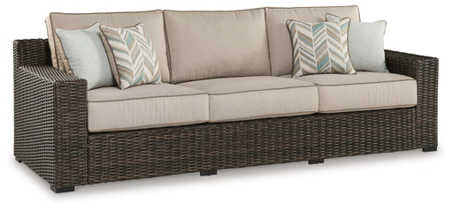 Coastline Bay Outdoor Sofa with Cushion - CasaBella Furniture (San Antonio, TX)