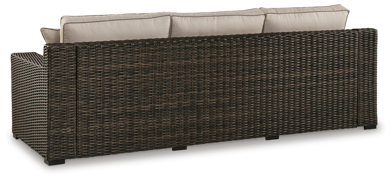 Coastline Bay Outdoor Sofa with Cushion - CasaBella Furniture (San Antonio, TX)