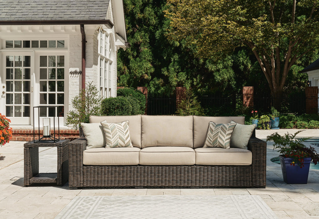 Coastline Bay Outdoor Sofa with Cushion - CasaBella Furniture (San Antonio, TX)
