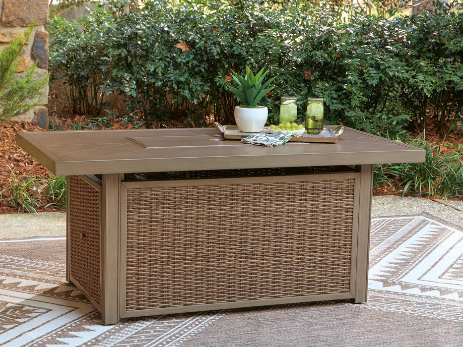 Laguna Heights Outdoor Fire Pit Table - CasaBella Furniture (San Antonio, TX)