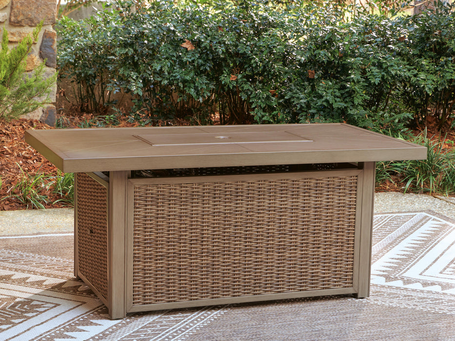 Laguna Heights Outdoor Fire Pit Table - CasaBella Furniture (San Antonio, TX)