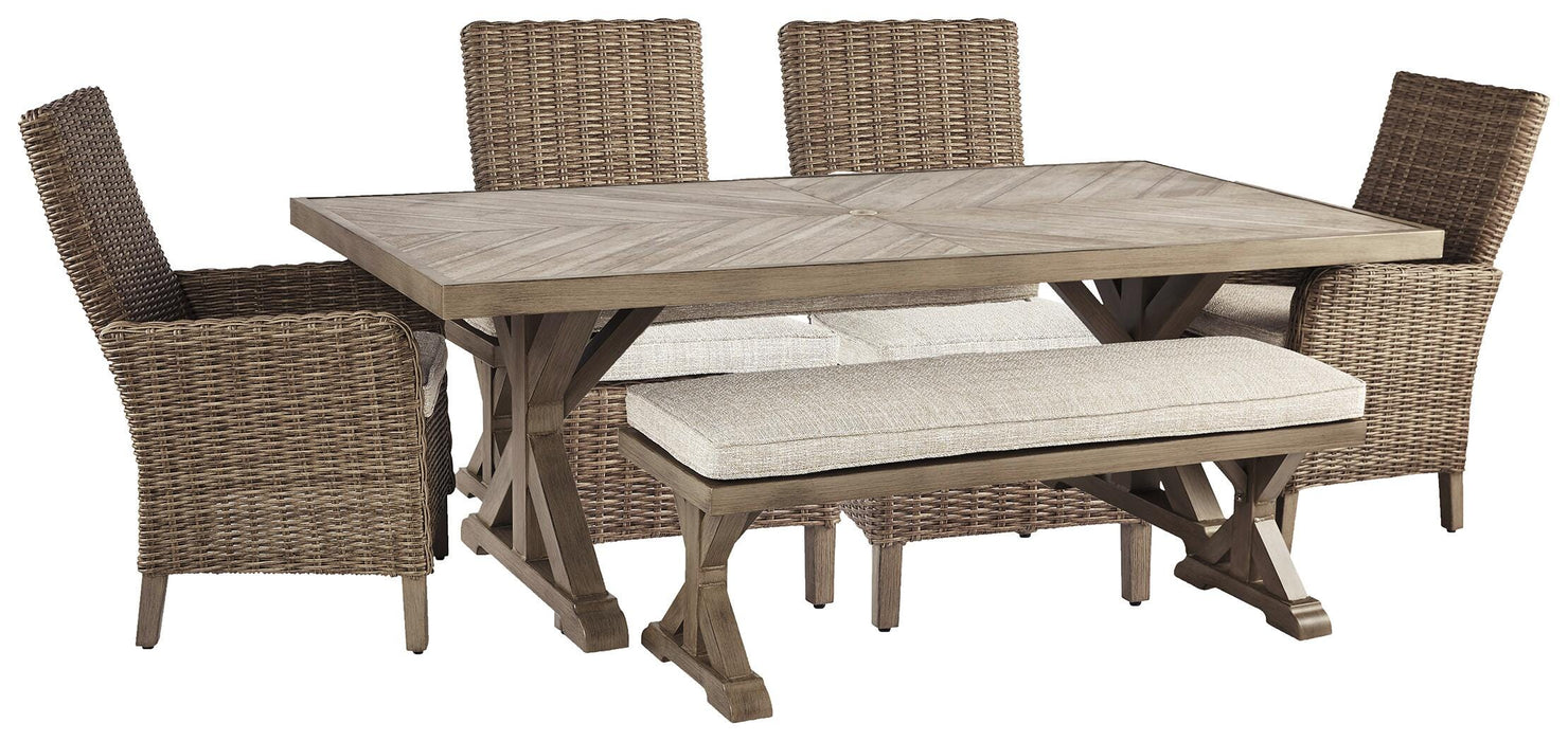 Beachcroft Outdoor Dining Set - CasaBella Furniture (San Antonio, TX)