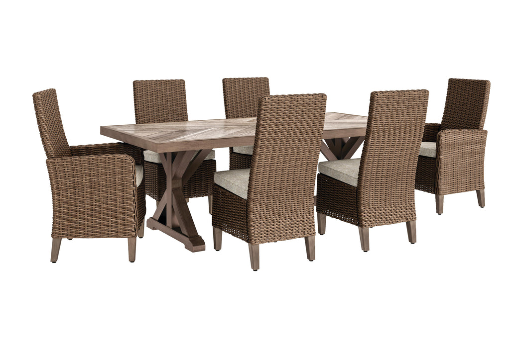 Beachcroft Outdoor Dining Set - CasaBella Furniture (San Antonio, TX)