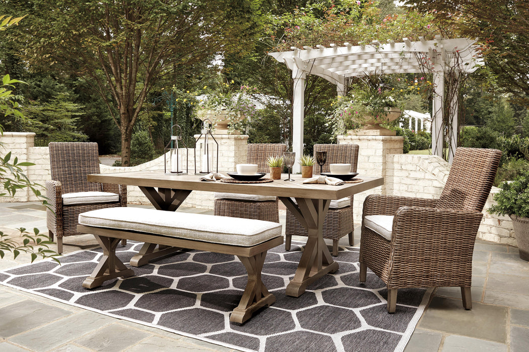 Beachcroft Outdoor Dining Set - CasaBella Furniture (San Antonio, TX)