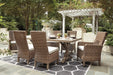 Beachcroft Outdoor Dining Set - CasaBella Furniture (San Antonio, TX)