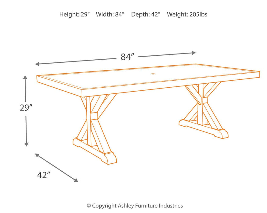 Beachcroft Outdoor Dining Set - CasaBella Furniture (San Antonio, TX)