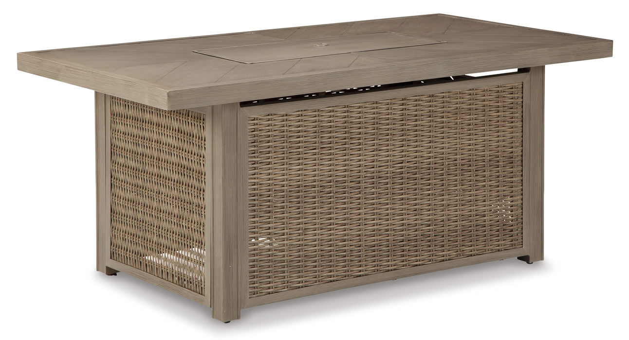 Beachcroft Outdoor Sofa, Lounge Chairs and Fire Pit - CasaBella Furniture (San Antonio, TX)