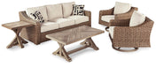 Beachcroft Outdoor Seating Set - CasaBella Furniture (San Antonio, TX)