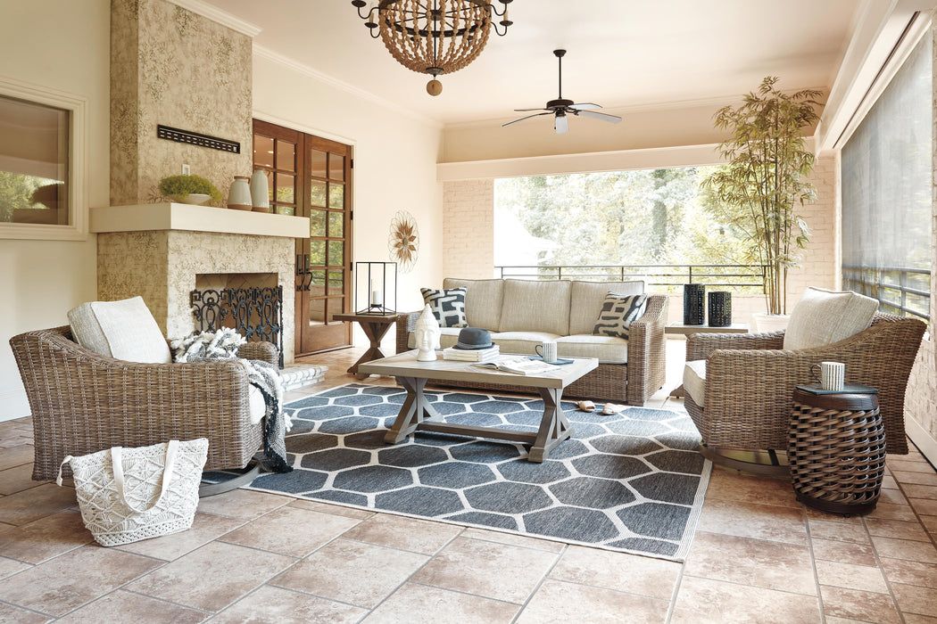 Beachcroft Outdoor Seating Set - CasaBella Furniture (San Antonio, TX)