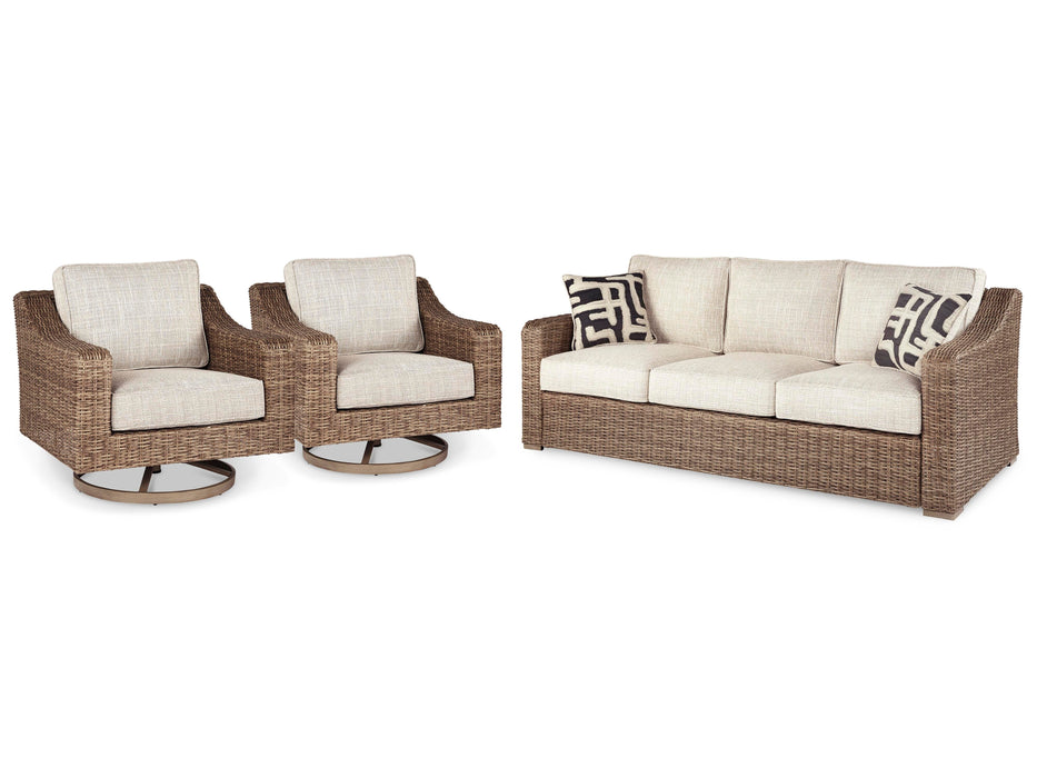 Beachcroft Outdoor Seating Set - CasaBella Furniture (San Antonio, TX)