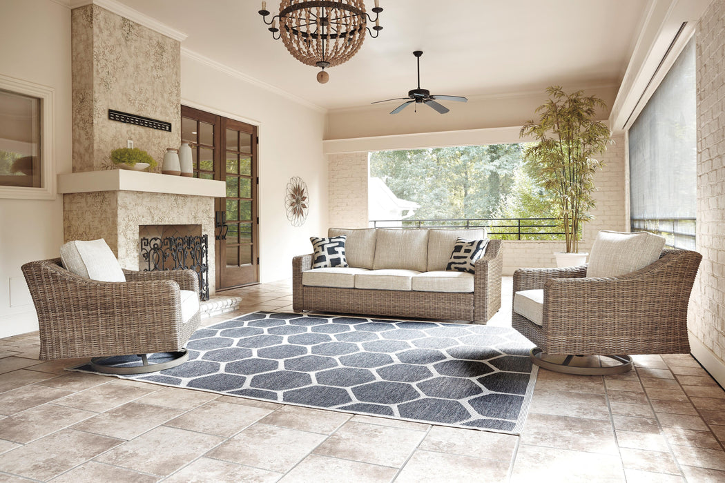 Beachcroft Outdoor Seating Set - CasaBella Furniture (San Antonio, TX)