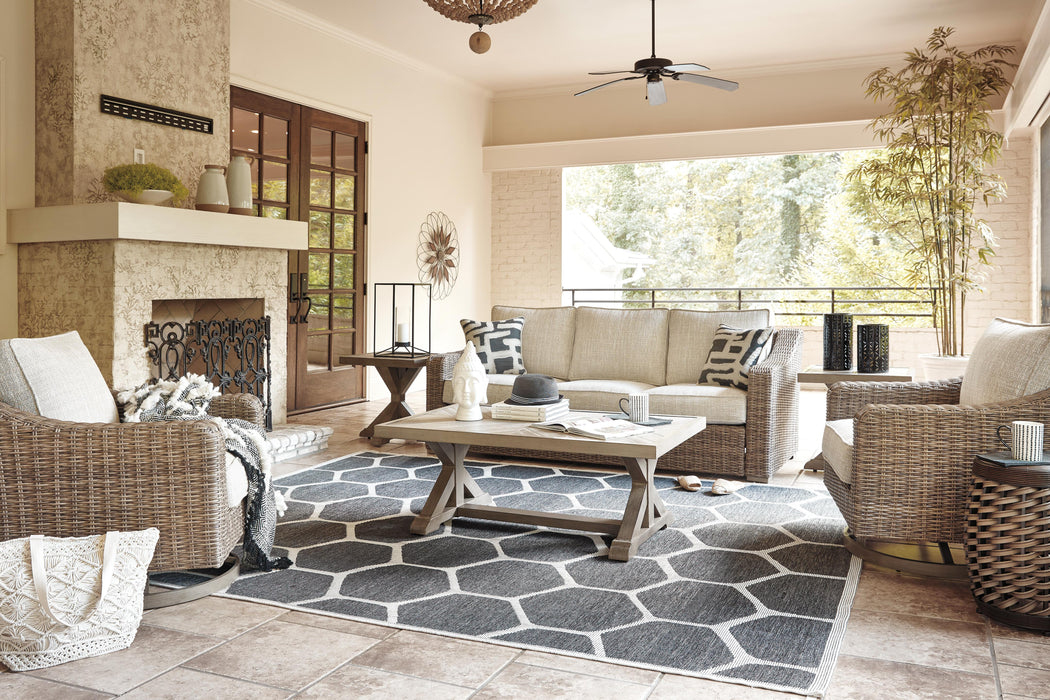 Beachcroft Outdoor Conversation Set - CasaBella Furniture (San Antonio, TX)