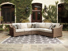 Beachcroft Outdoor Seating Set - CasaBella Furniture (San Antonio, TX)