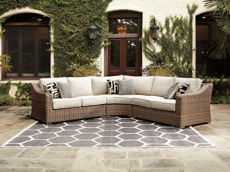 Beachcroft Outdoor Seating Set - CasaBella Furniture (San Antonio, TX)