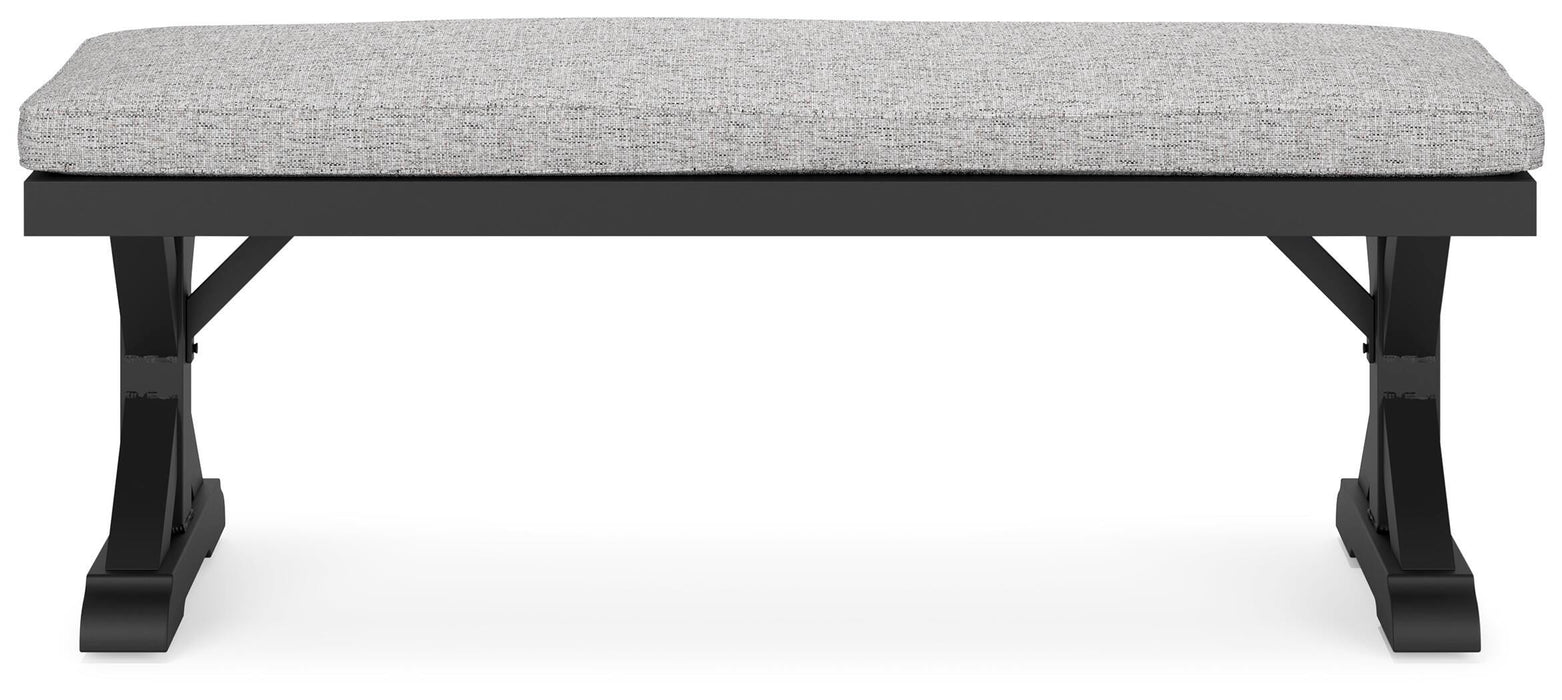 Beachcroft Outdoor Bench with Cushion - CasaBella Furniture (San Antonio, TX)