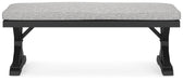 Beachcroft Outdoor Bench with Cushion - CasaBella Furniture (San Antonio, TX)