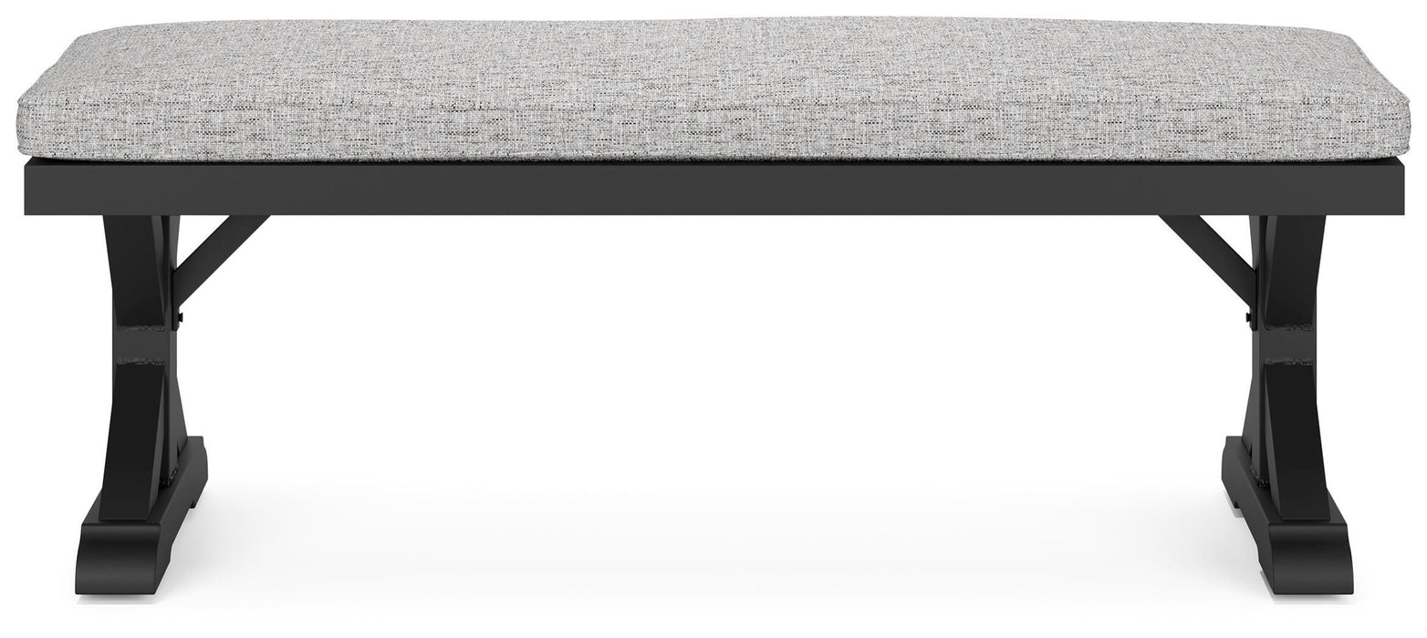 Beachcroft Outdoor Bench with Cushion - CasaBella Furniture (San Antonio, TX)