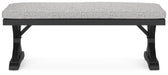 Beachcroft Outdoor Bench with Cushion - CasaBella Furniture (San Antonio, TX)