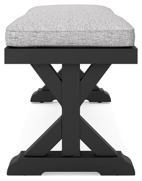 Beachcroft Outdoor Bench with Cushion - CasaBella Furniture (San Antonio, TX)
