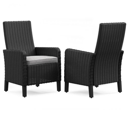 Beachcroft Outdoor Arm Chair with Cushion (Set of 2) - CasaBella Furniture (San Antonio, TX)