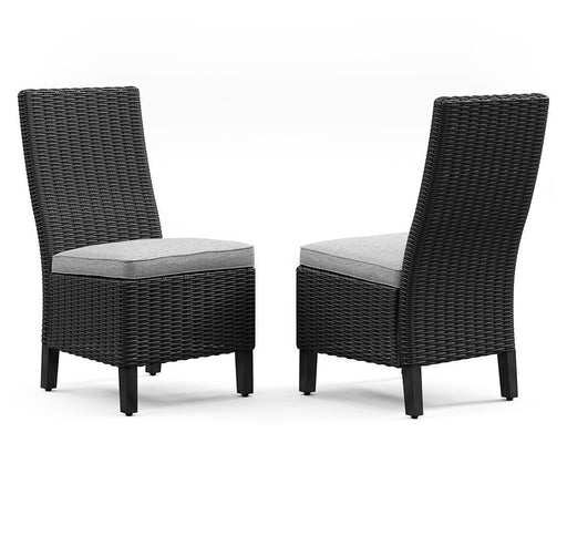 Beachcroft Outdoor Side Chair with Cushion (Set of 2) - CasaBella Furniture (San Antonio, TX)