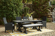 Beachcroft Outdoor Bench with Cushion - CasaBella Furniture (San Antonio, TX)