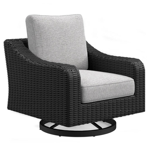 Beachcroft Outdoor Swivel Lounge with Cushion - CasaBella Furniture (San Antonio, TX)