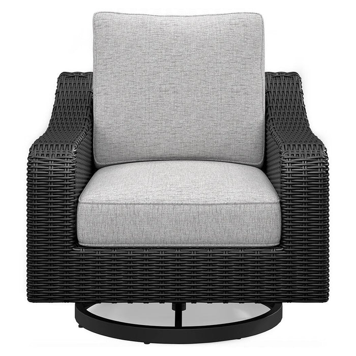 Beachcroft Outdoor Swivel Lounge with Cushion - CasaBella Furniture (San Antonio, TX)