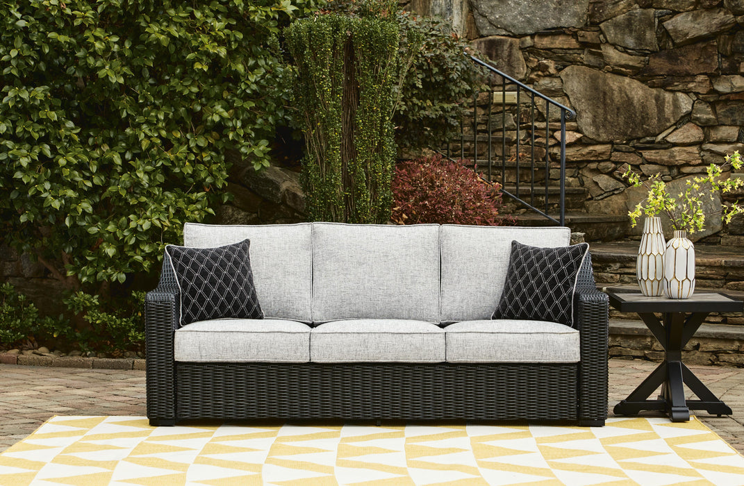 Beachcroft Outdoor Sofa with Cushion - CasaBella Furniture (San Antonio, TX)