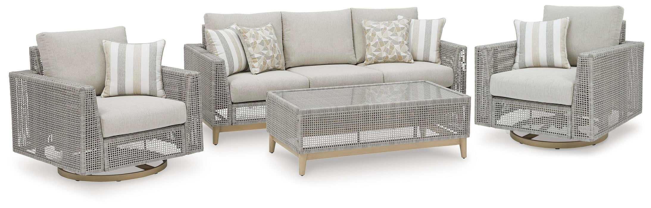 Seton Creek Outdoor Upholstery Set - CasaBella Furniture (San Antonio, TX)