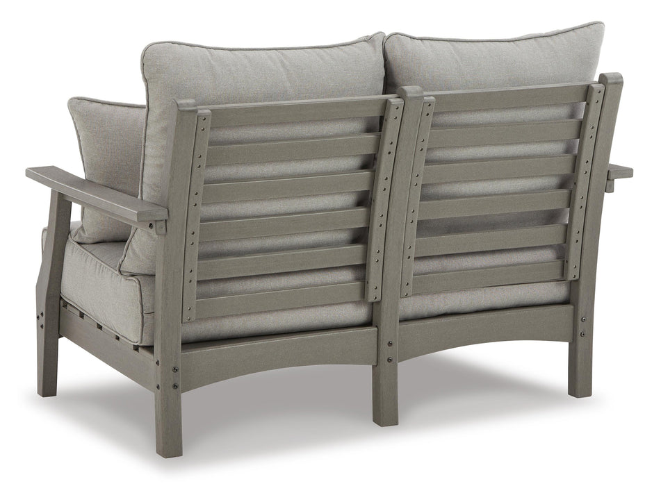 Visola Outdoor Sofa and Loveseat Set - CasaBella Furniture (San Antonio, TX)