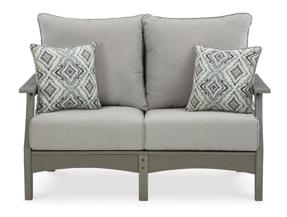 Visola Outdoor Sofa and Loveseat Set - CasaBella Furniture (San Antonio, TX)