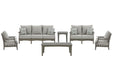 Visola Outdoor Sofa and Loveseat Set - CasaBella Furniture (San Antonio, TX)