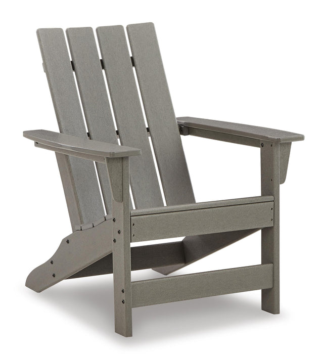 Visola Outdoor Adirondack Chair Set with End Table - CasaBella Furniture (San Antonio, TX)