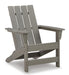 Visola Outdoor Adirondack Chair Set with End Table - CasaBella Furniture (San Antonio, TX)